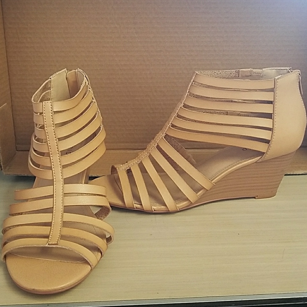 Wedges. Super Cute. Worn once. They were too big.